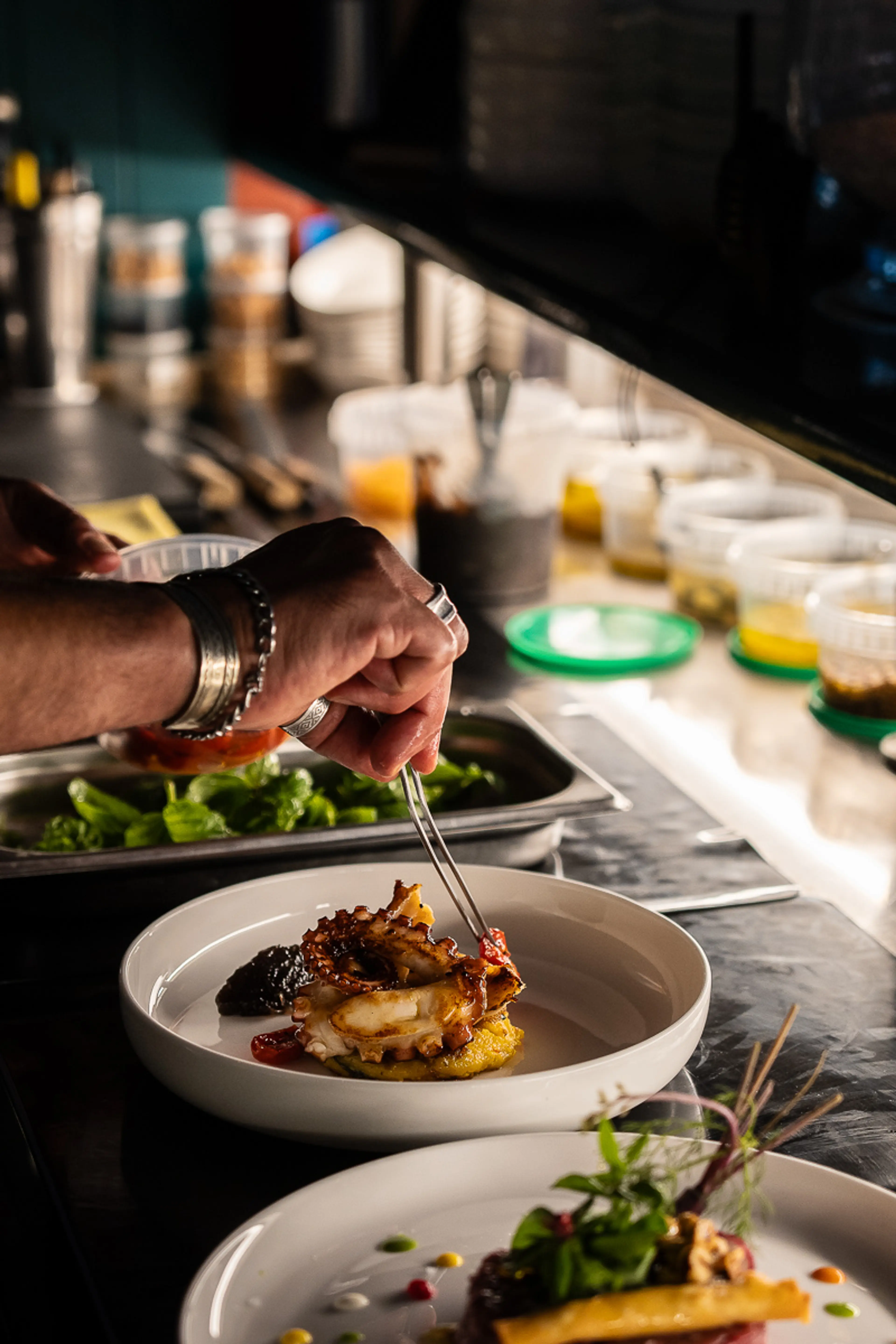 Chef at work in the L’agave kitchen in Capri