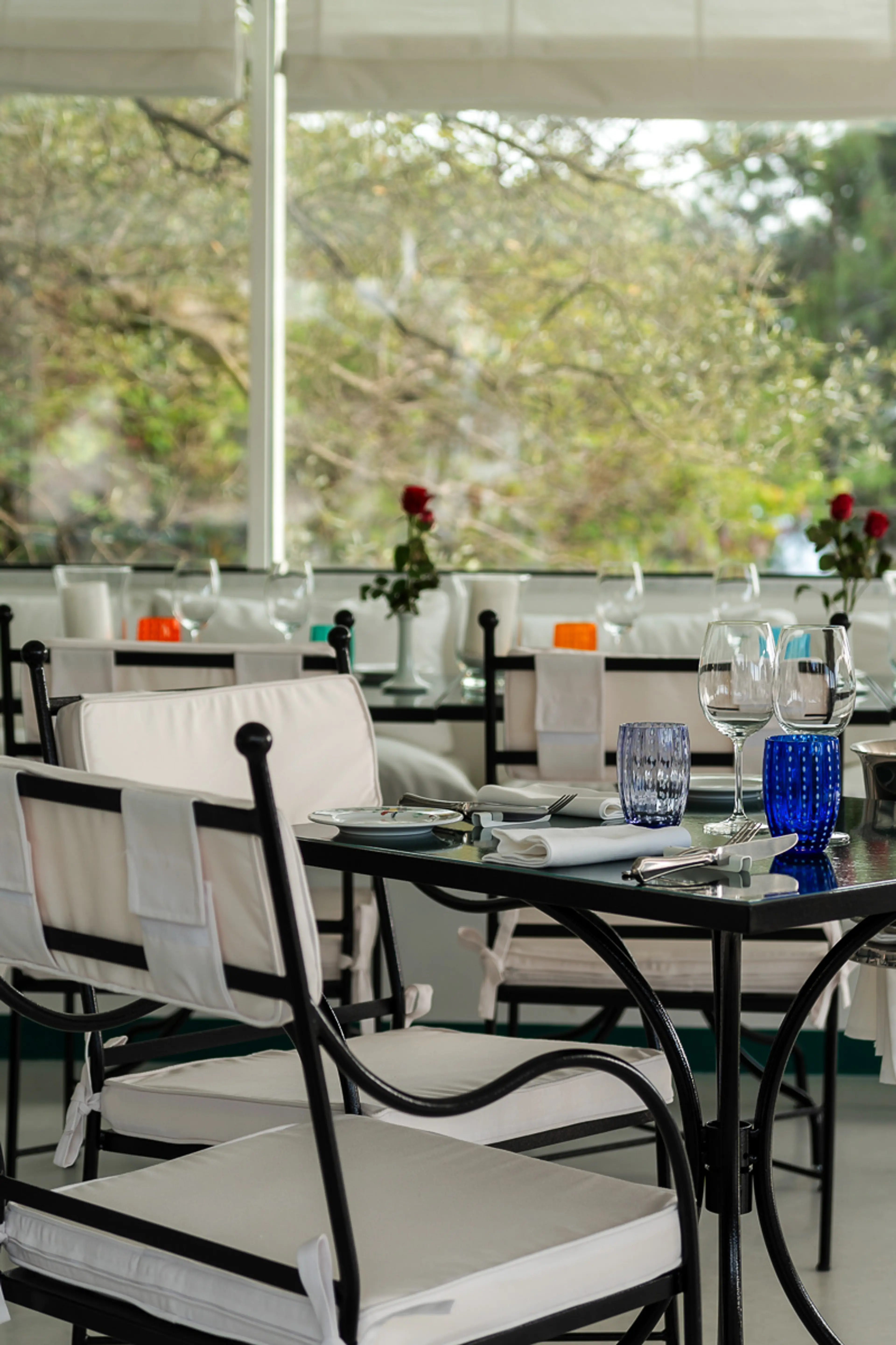 Interior and terrace of L’agave in Capri