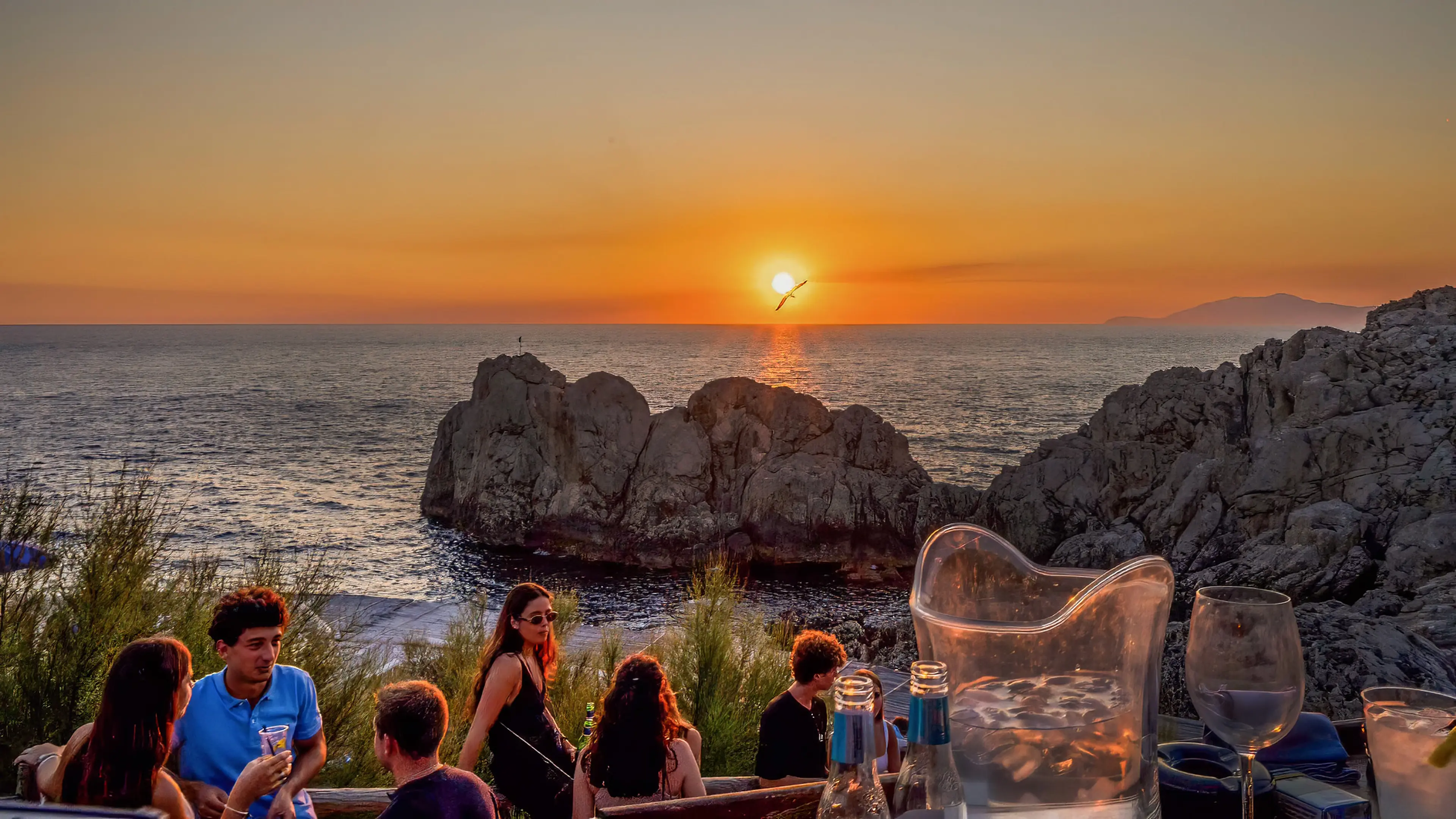 Il tramonto al Faro di Punta Carena