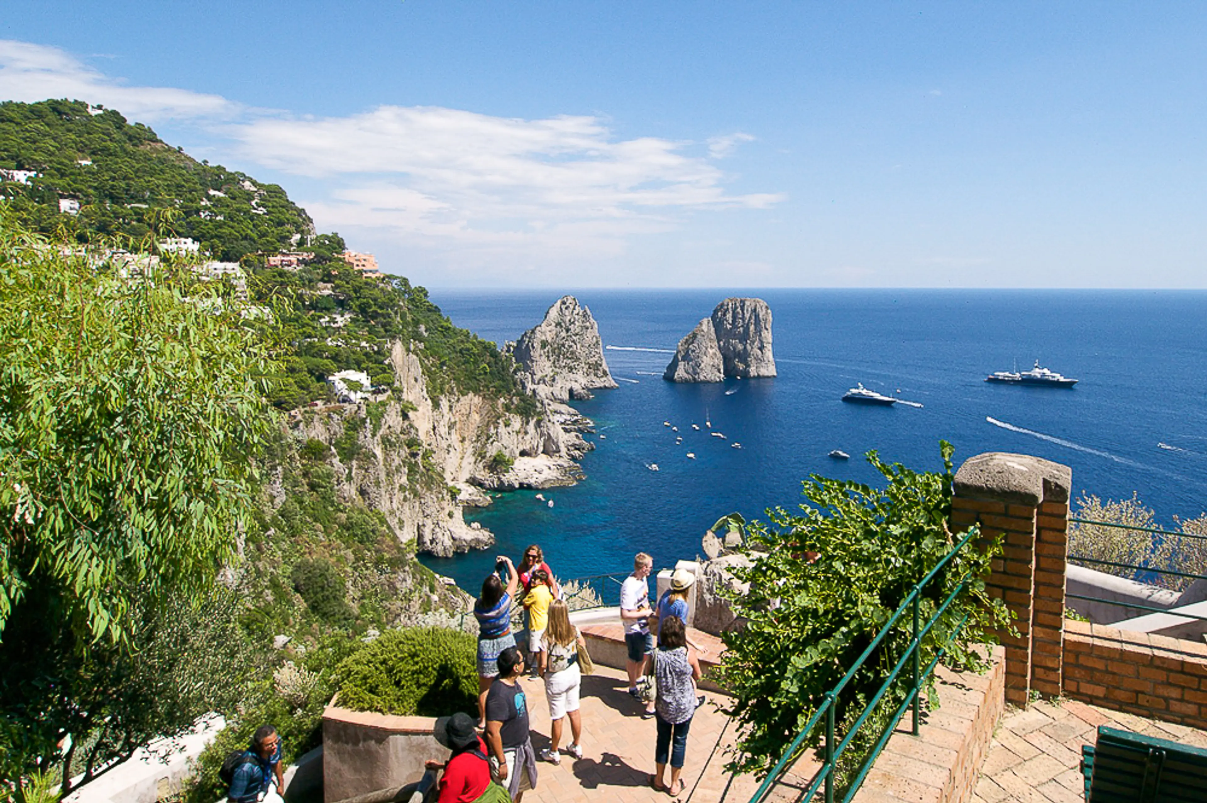 Historic villa among the gardens of Capri