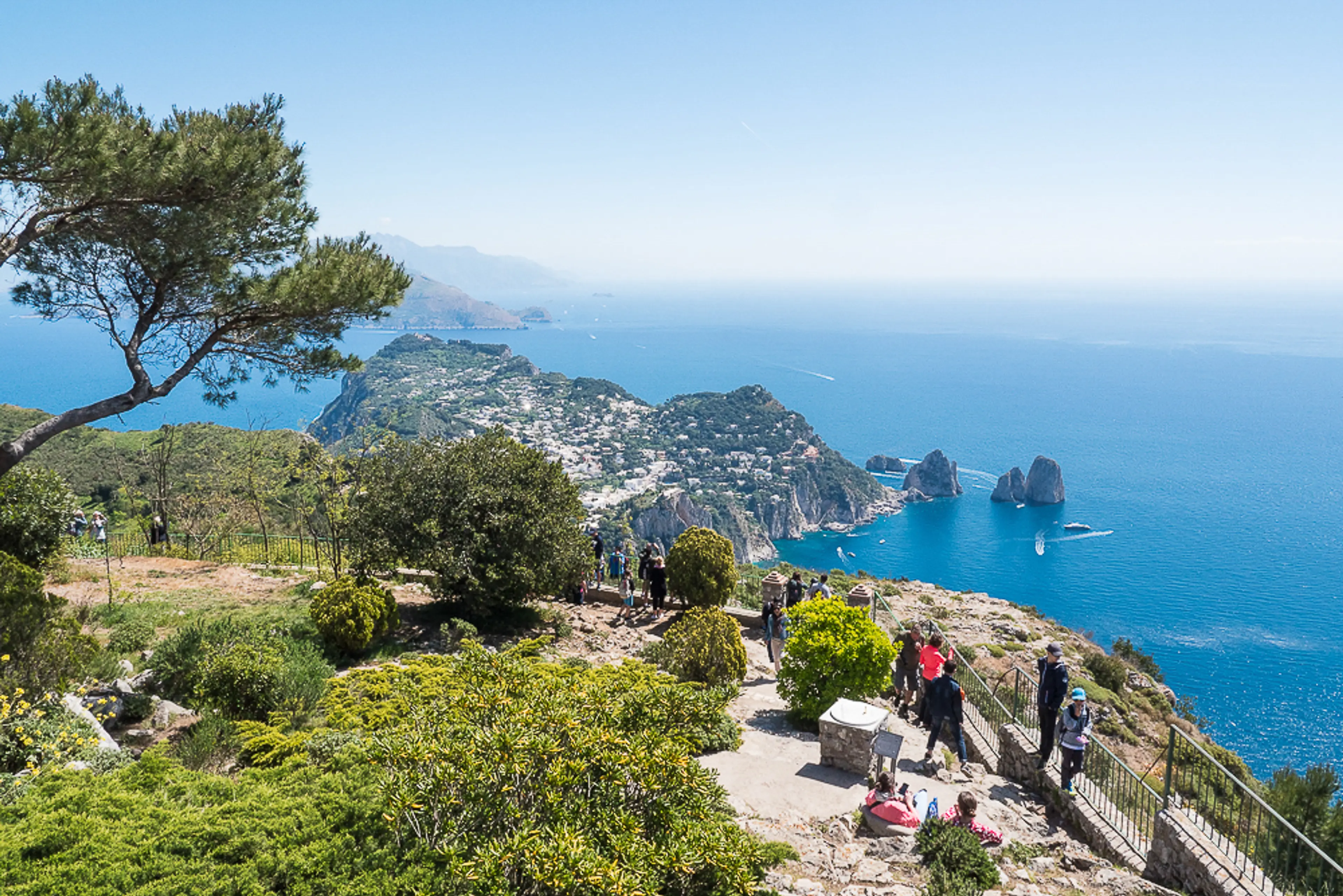 Panoramic terrace in Capri