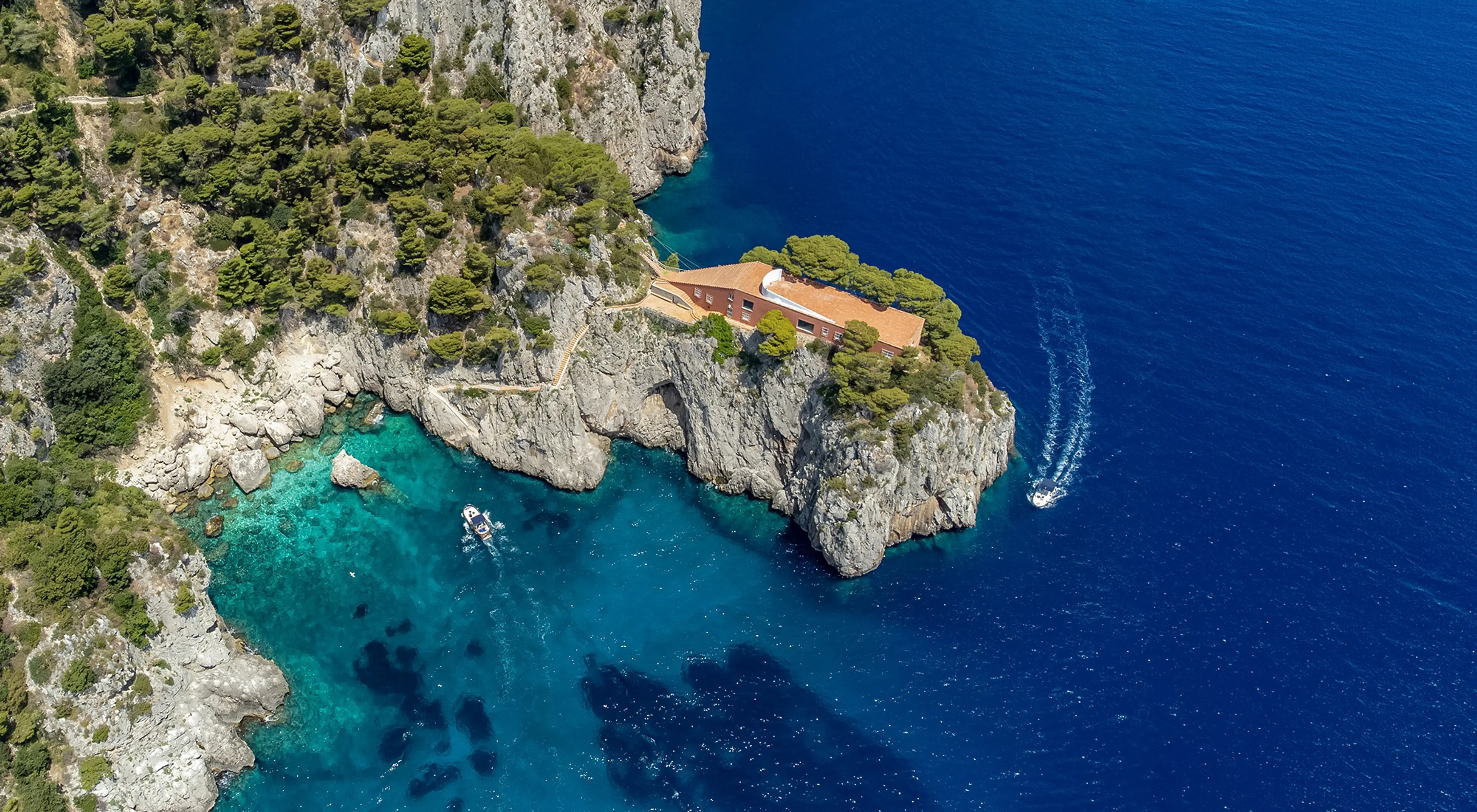 Villa Malaparte aerial view, Capri