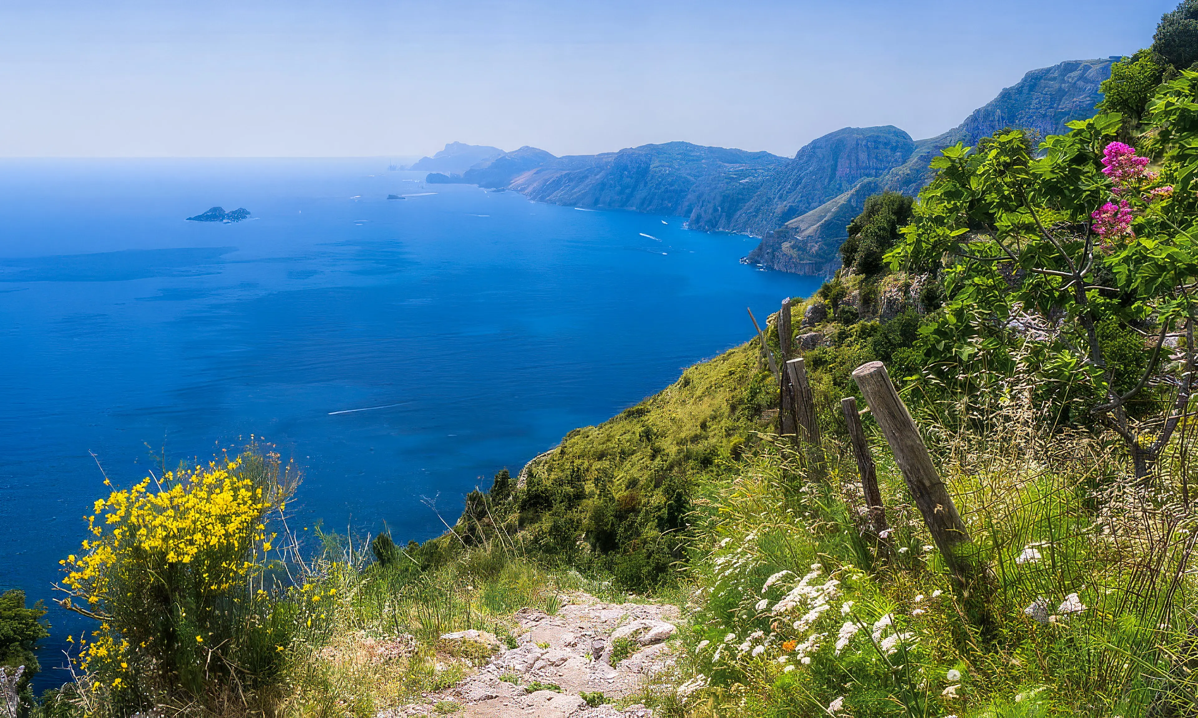 Coastal panorama from Capri