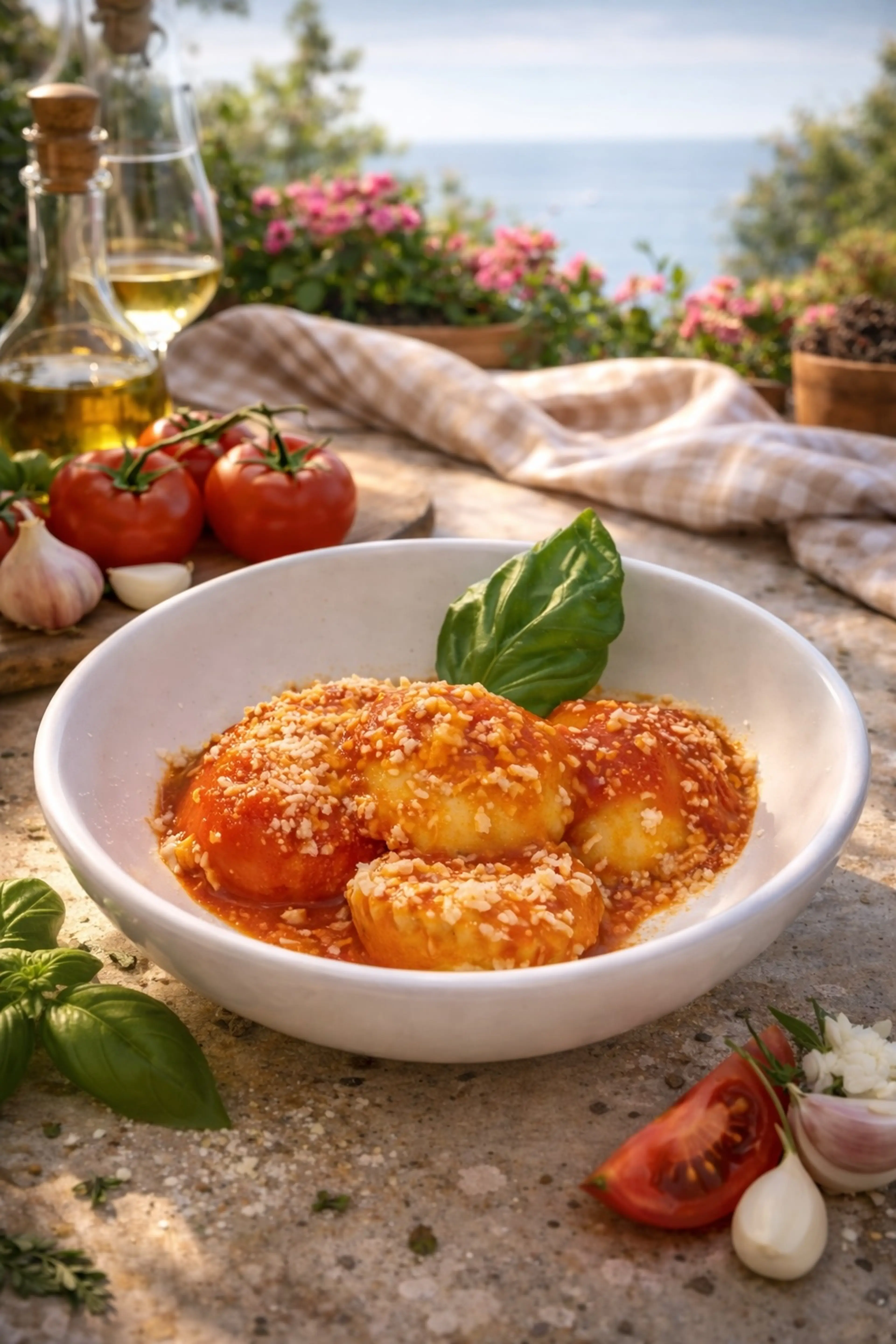 Handmade ravioli capresi during a cooking class in Capri