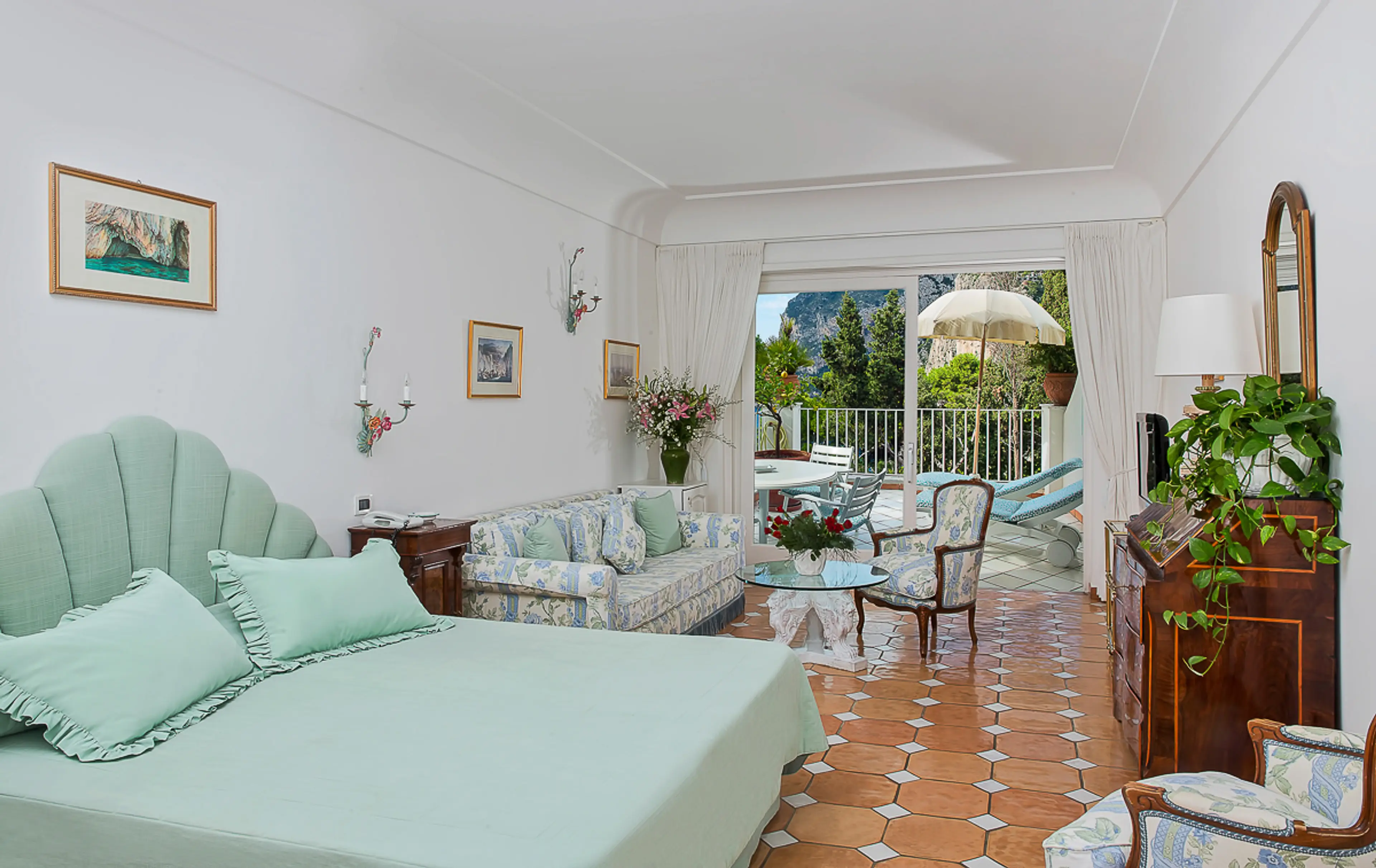 Junior Suite Garden terrace with sea view