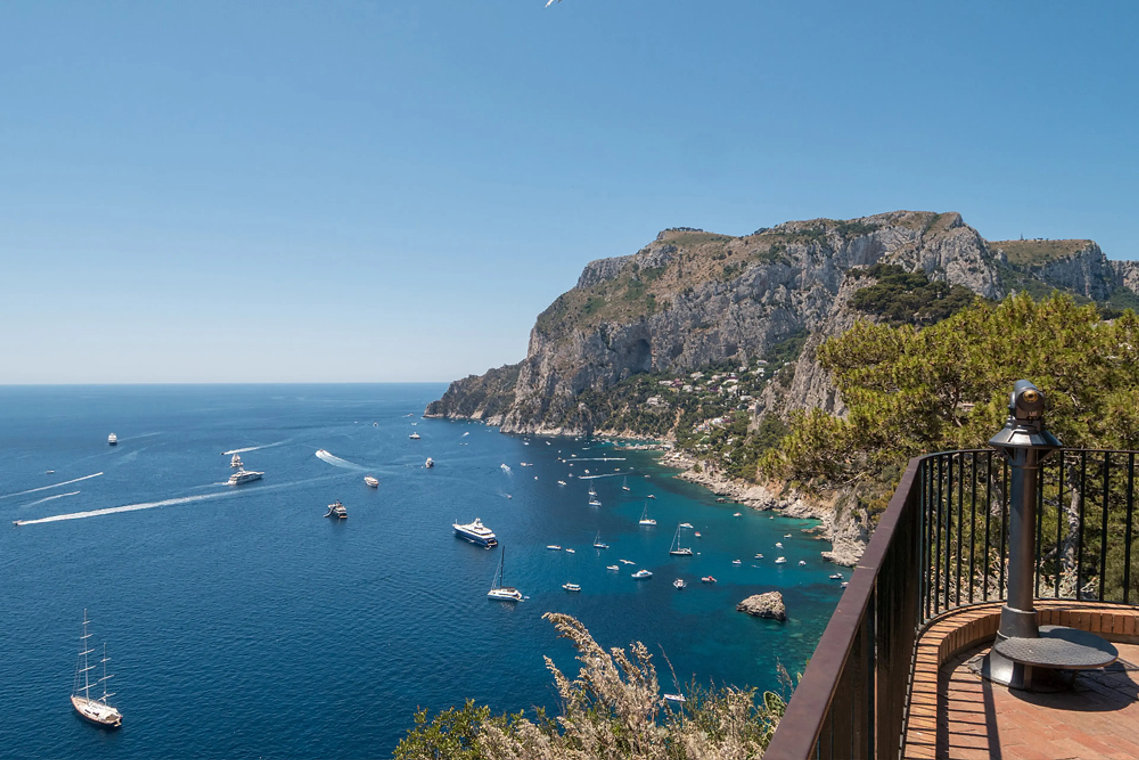 Marina Piccola seen from Villa Brunella