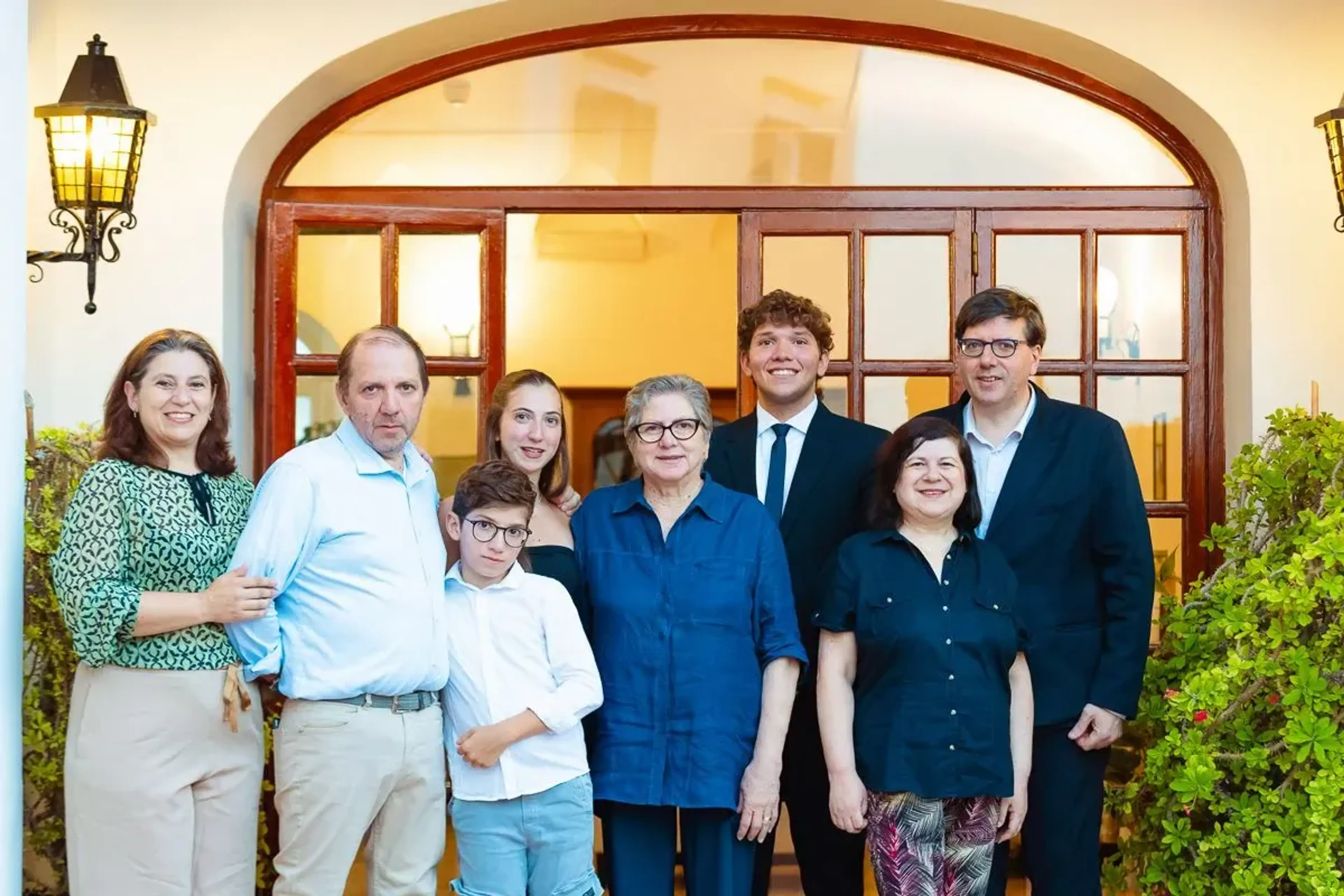 Family at reception - Villa Sarah Capri